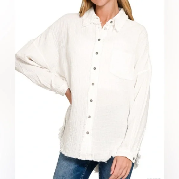 “Paradise Cove” Button Down Shirt | Shell - Picture 2 of 2